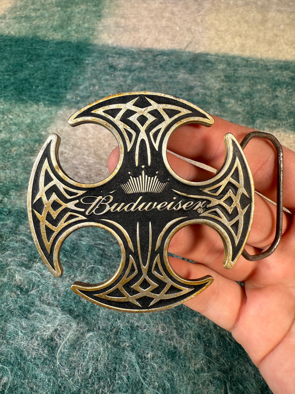 2006 Budweiser Iron Cross Belt Buckle