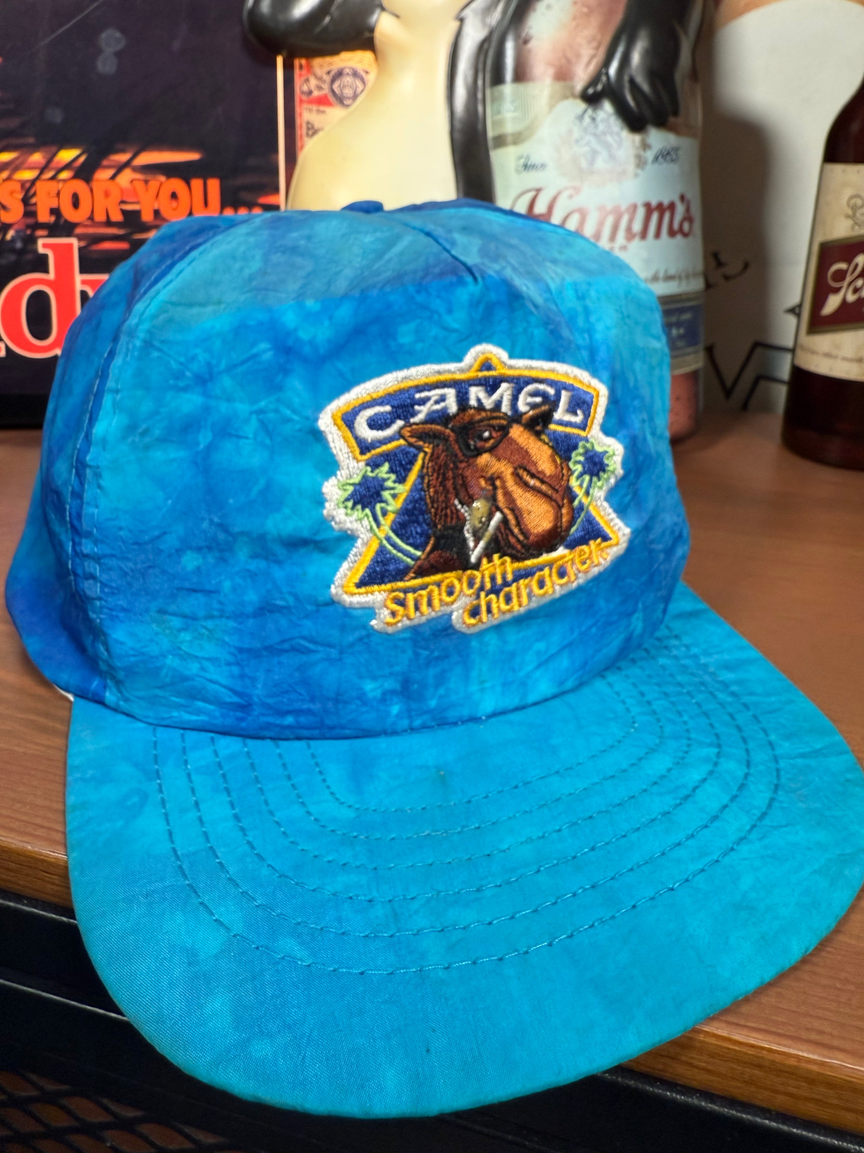 Vintage 90s Camel Cigs Joe Camel Blue Hat