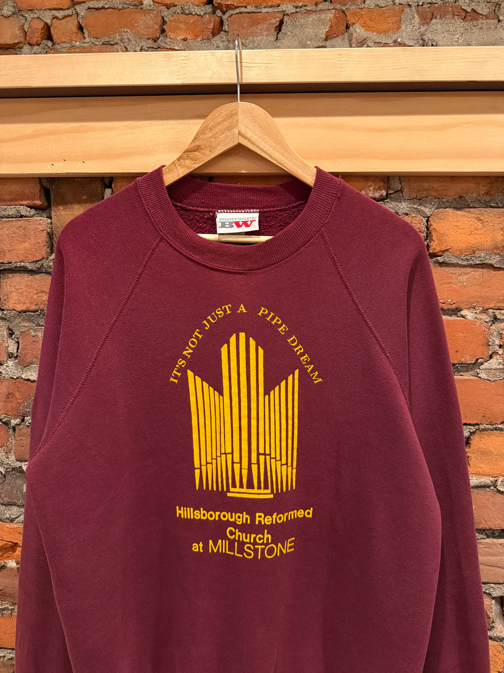 Vintage 80s “Its Not Just A Pipe Dream” Church Sweatshirt (M/L)