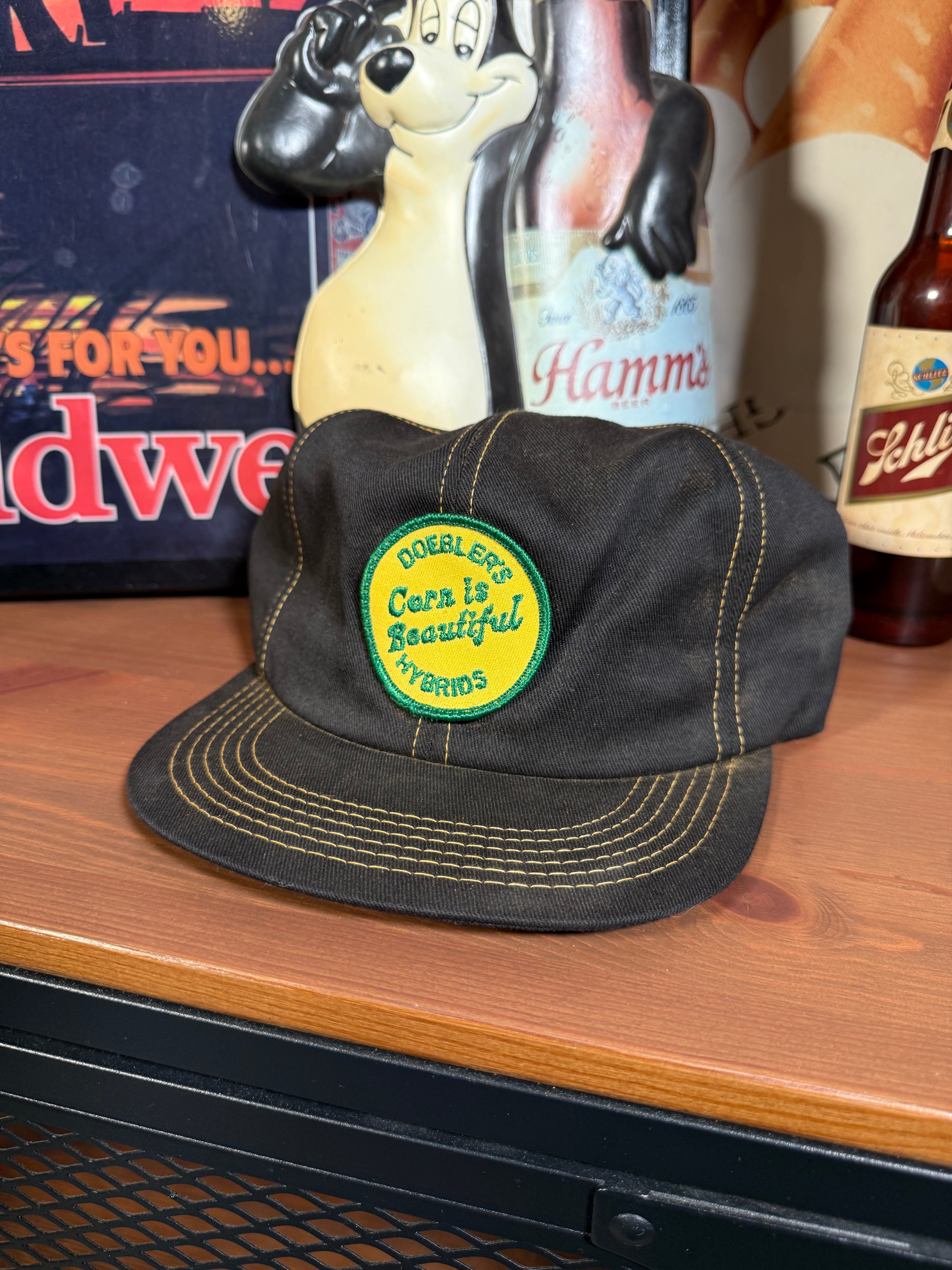 Vintage Doeblers Hybrids “Corn is Beautiful” K Brand Trucker Hat