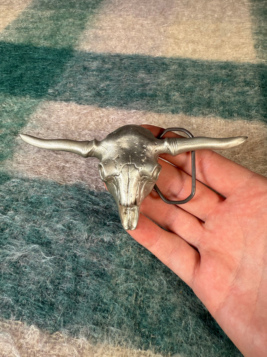 Vintage Longhorn Skull Belt Buckle