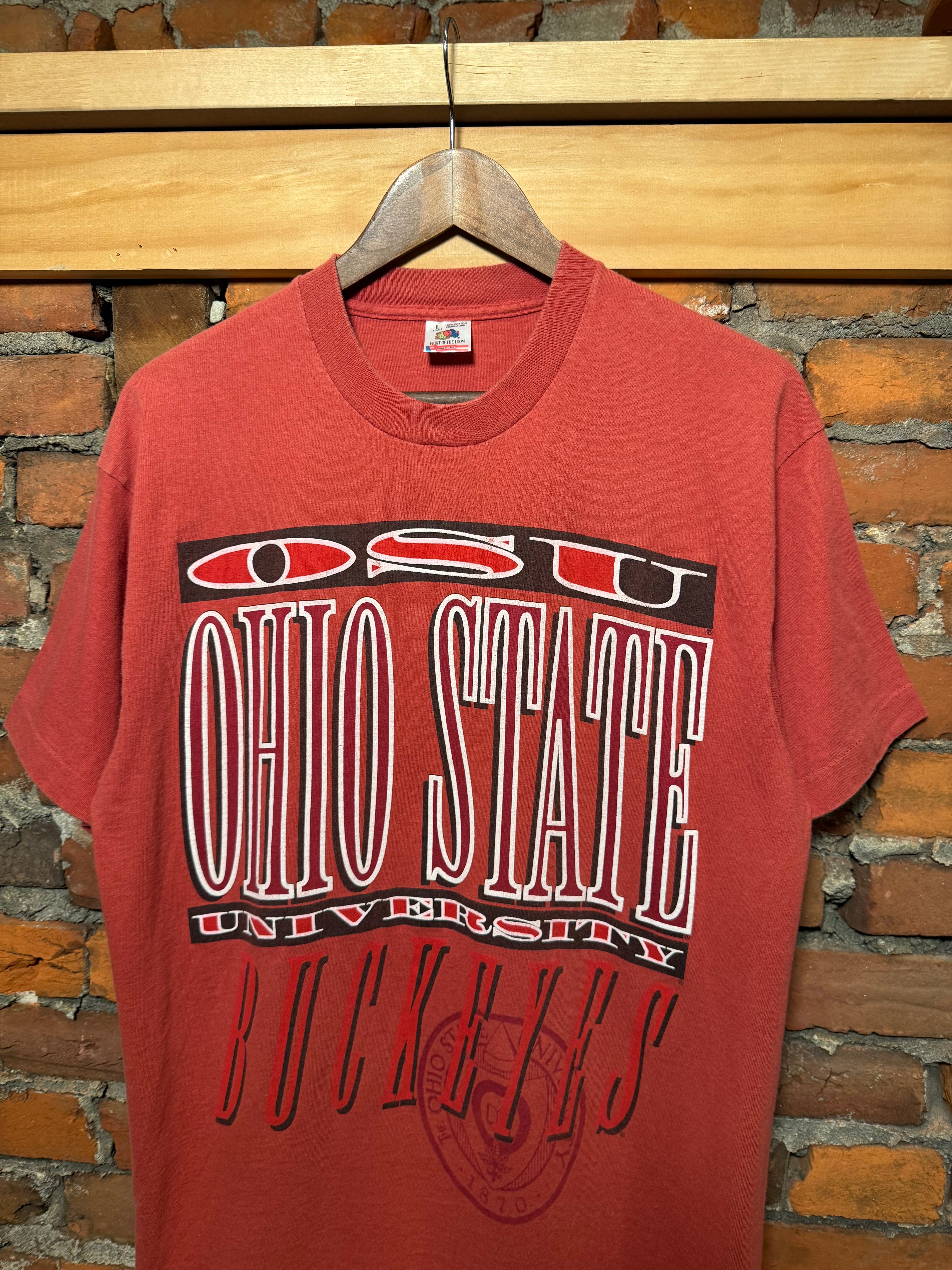 Vintage Early 90s Red Ohio State Tee (M/L)