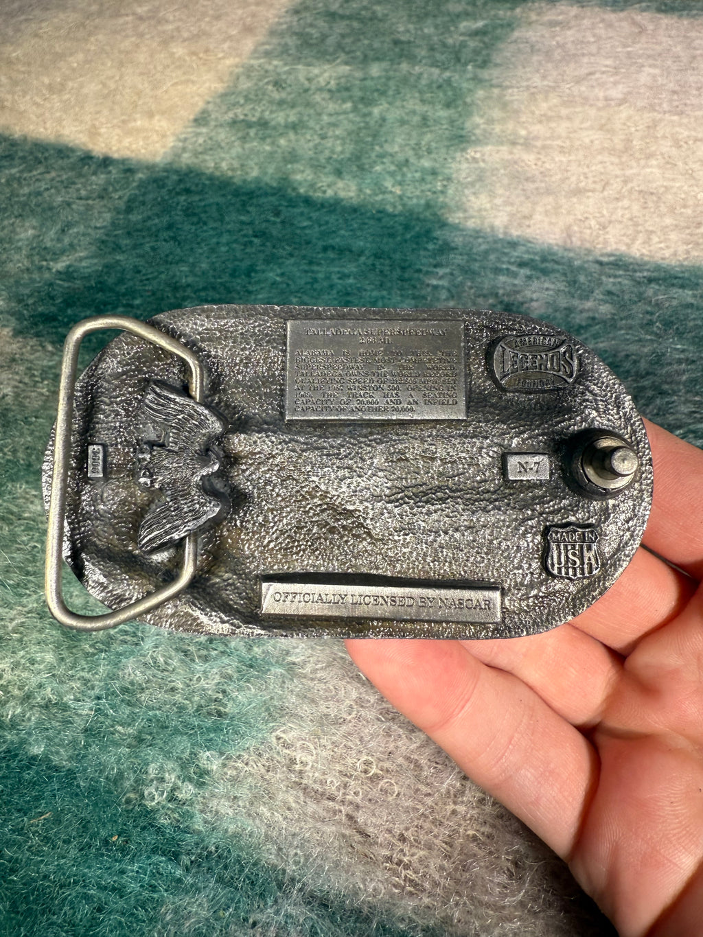 Vintage Talladega Super Speedway Belt Buckle