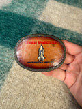 Vintage 70s Kennedy Space Center Shuttle Launch Belt Buckle
