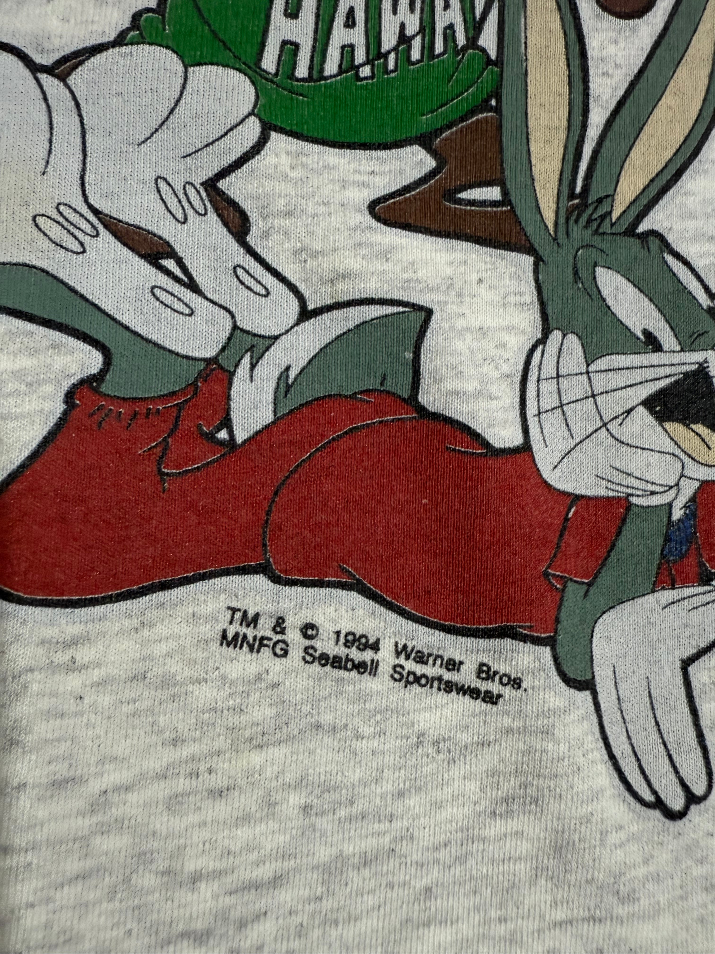 Vintage 1994 Looney Tunes Slumber Party Cropped Shirt (Cropped XXL)