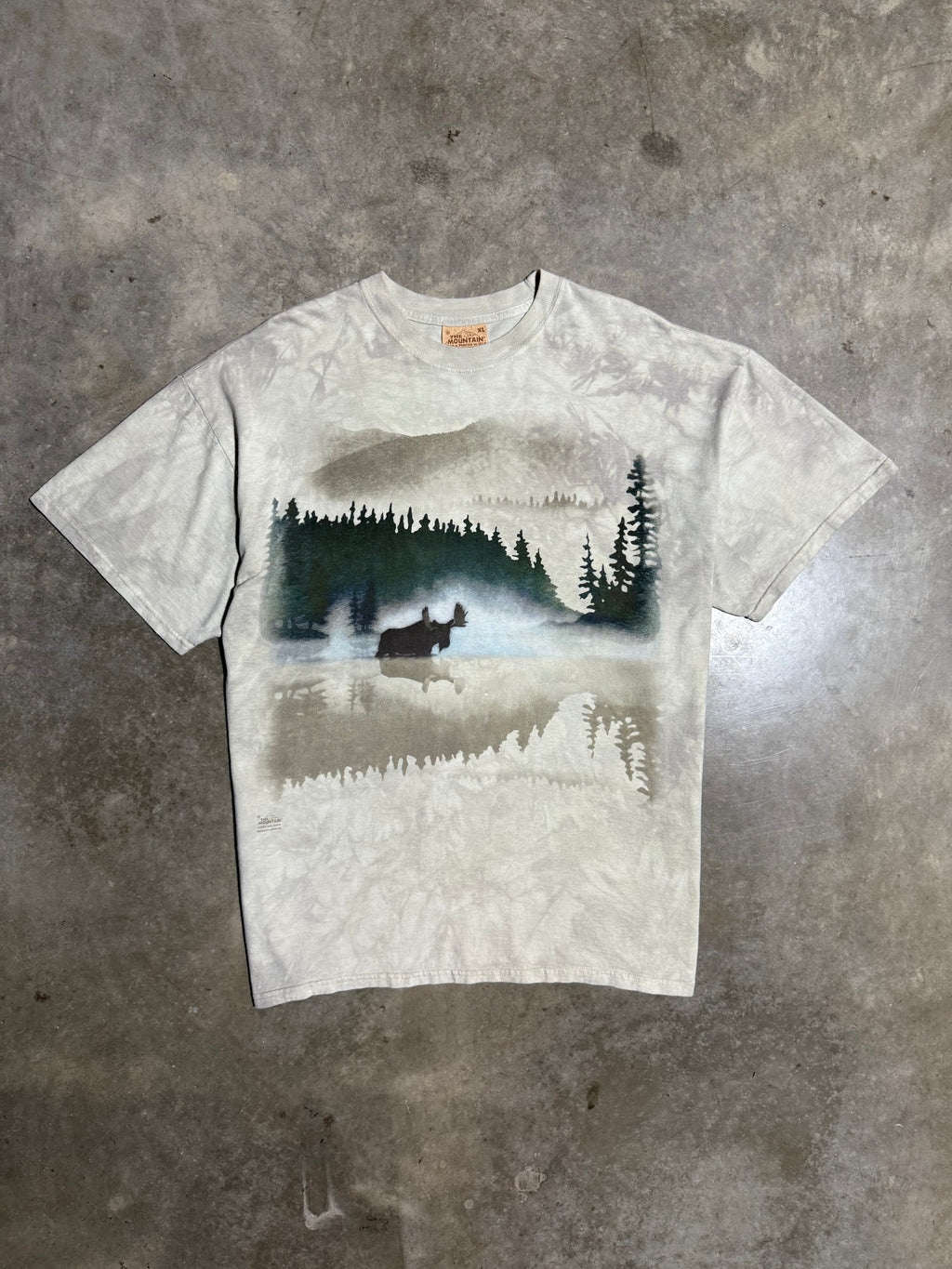 Vintage 2002 Moose In Lake The Mountain Dyed Tee (XL)