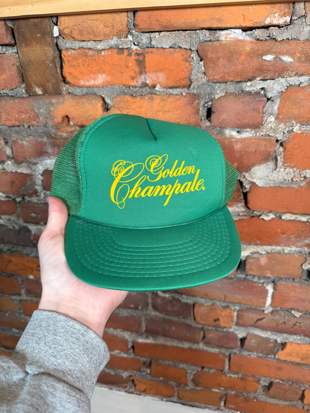Vintage Golden Champale Trucker Hat