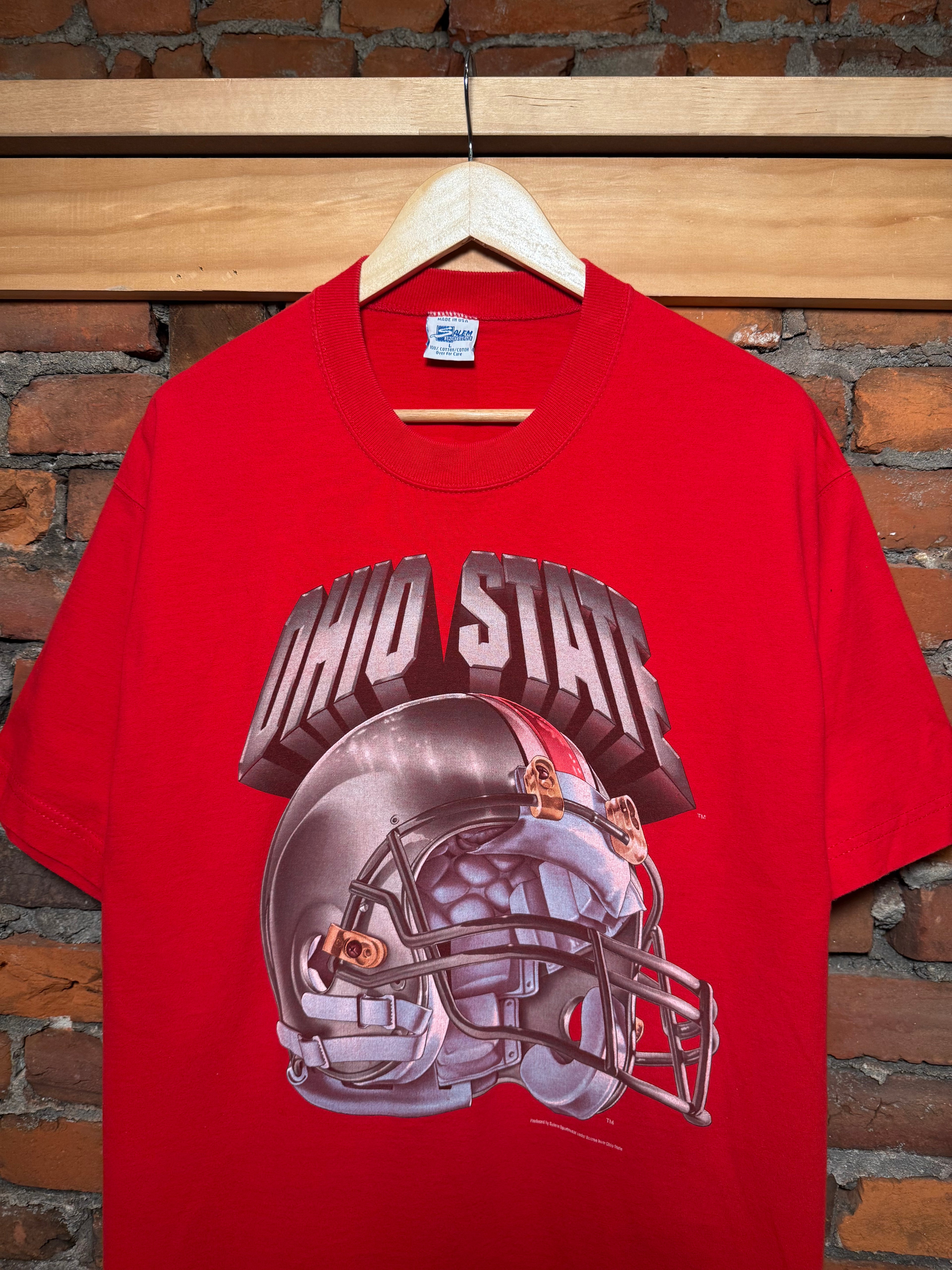 Vintage 90s Ohio State Helmet Salem Sportswear T-Shirt (L)
