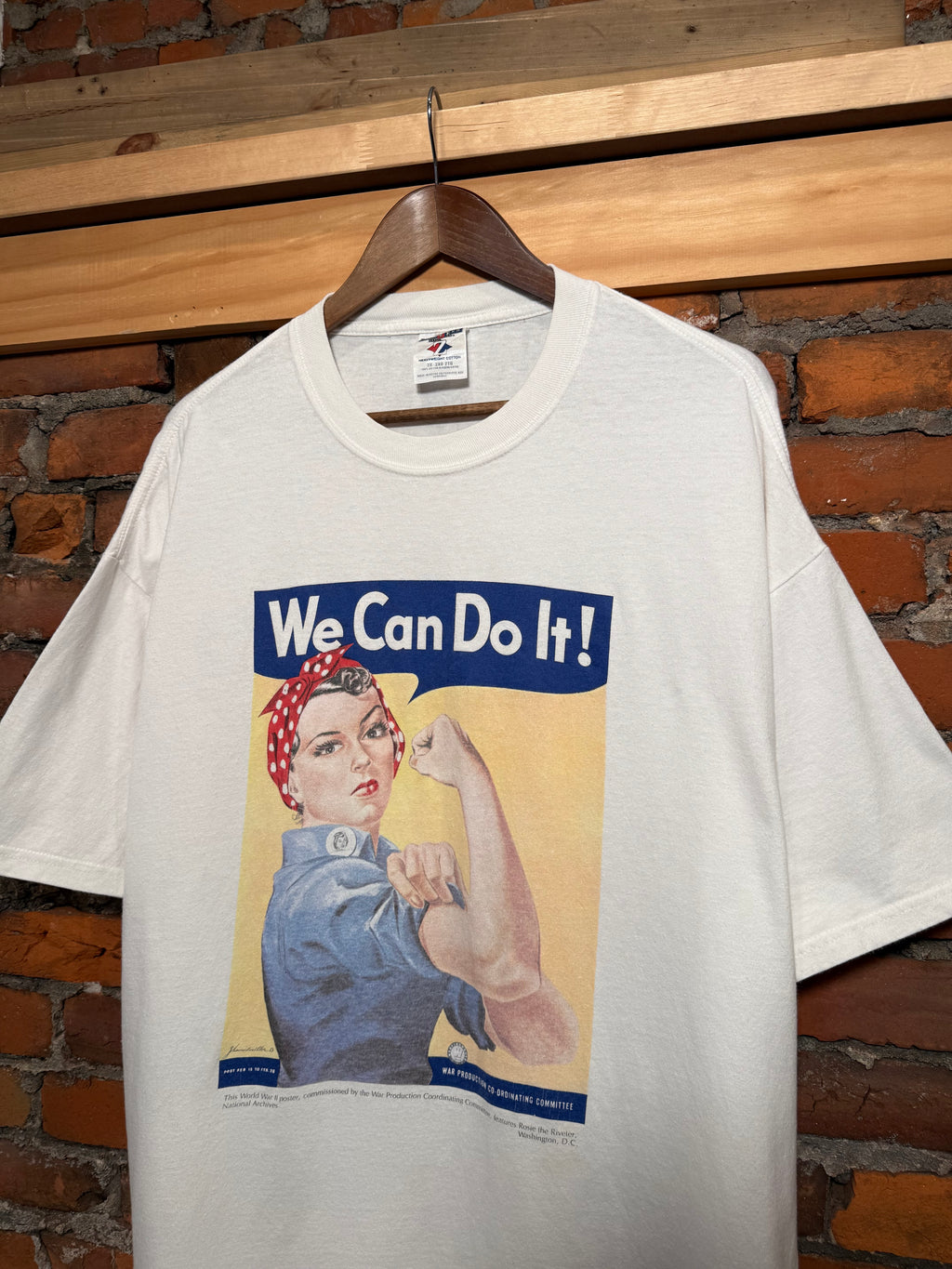 Vintage Rosie The Riveter We Can Do It T-Shirt (2XL)