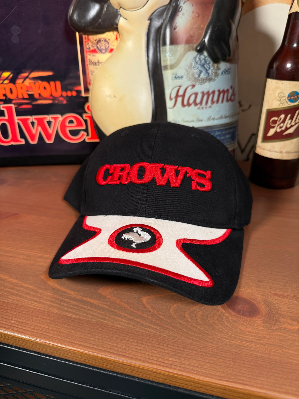 Vintage Y2K Crows Seed Rooster Embroidered Hat