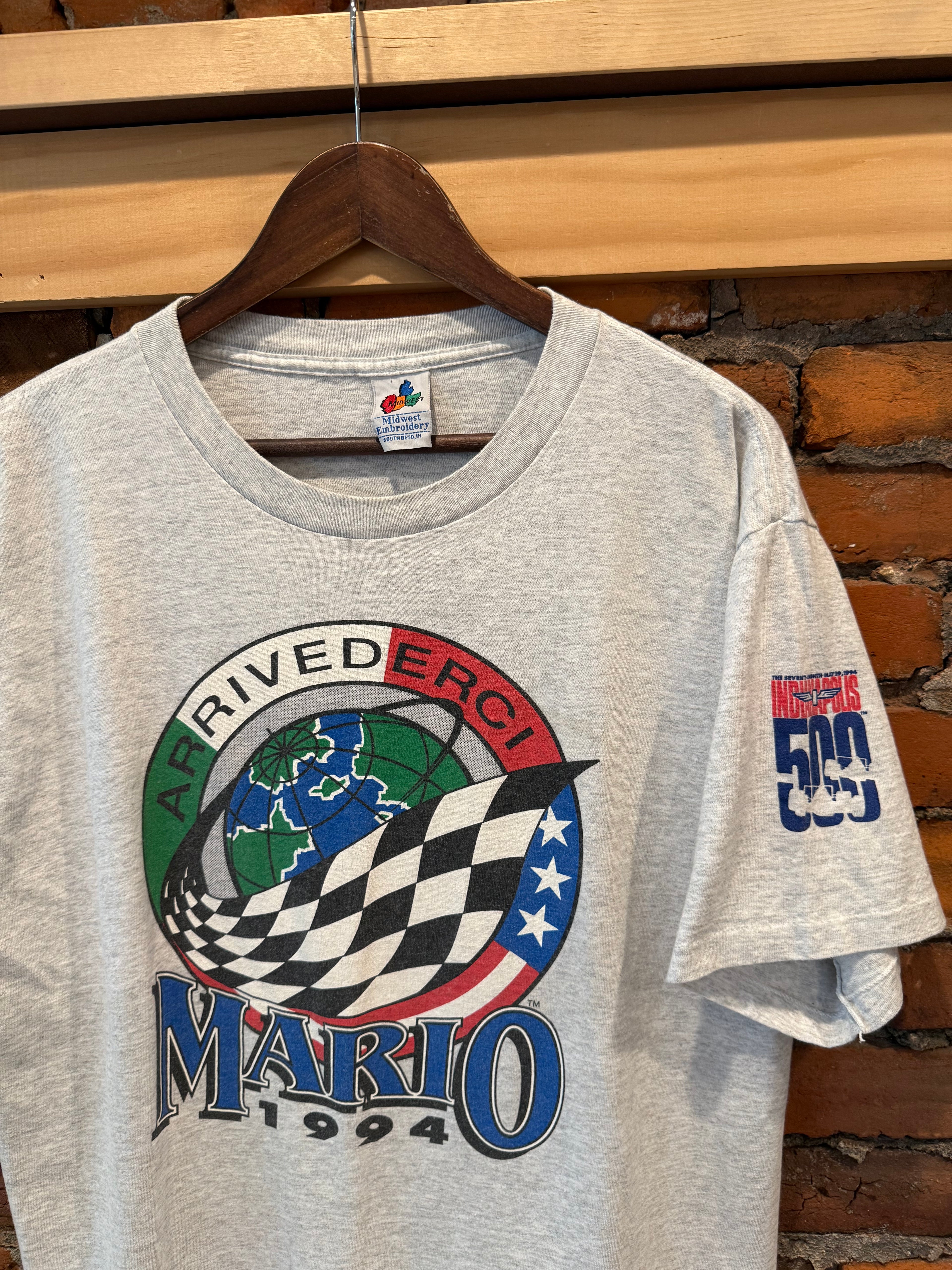 Vintage 90s Indianapolis 500 Mario Shirt (L)