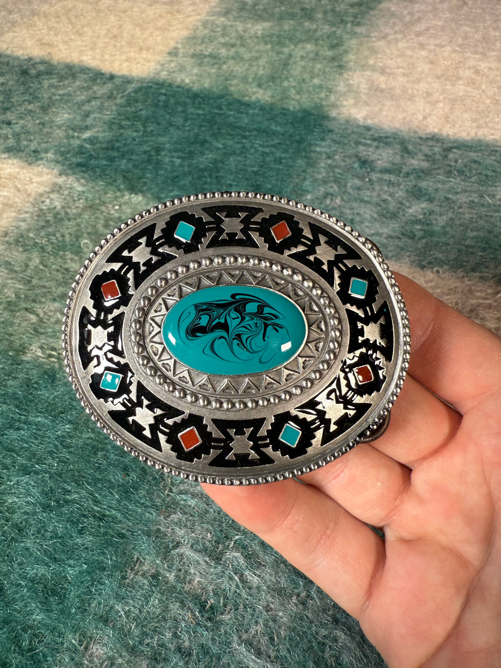 Vintage Western Pattern Belt Buckle