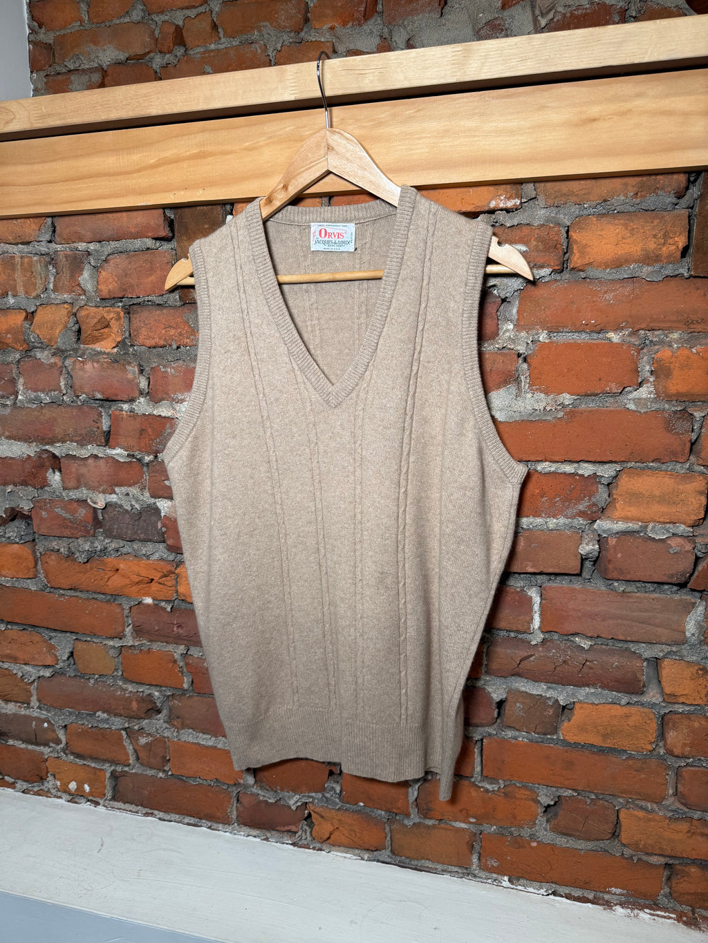 Vintage 80s Orvis by Jacques DeLoux Knit Sweater Vest (M)