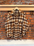 Vintage Woolrich Brown Flannel Shirt (L)