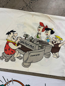 Lot of 2 Vintage Pillowcases - Donald Duck and The Flintstones