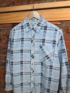 Vintage Haland Women’s Blue Flannel Shirt (WL)