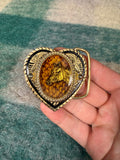 Vintage Horse Heart Belt Buckle