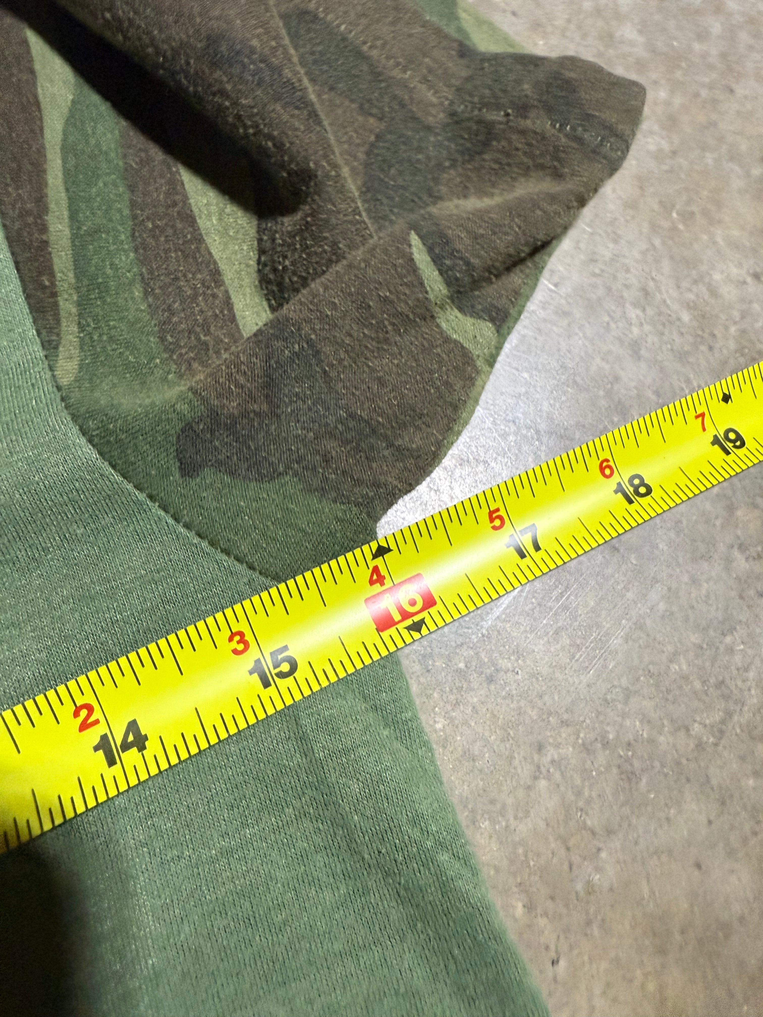 Vintage 70s Camo Sleeve Turkey T-Shirt (XS)