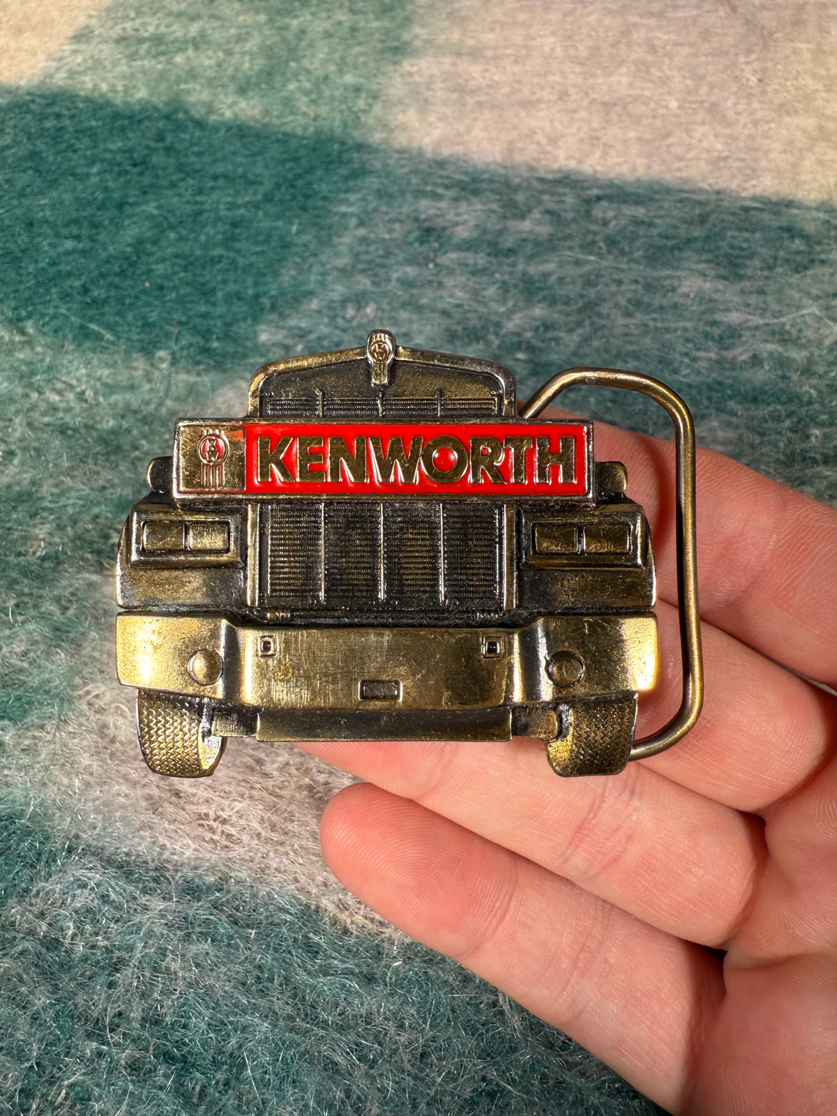 Vintage Kenworth Trucks Belt Buckle
