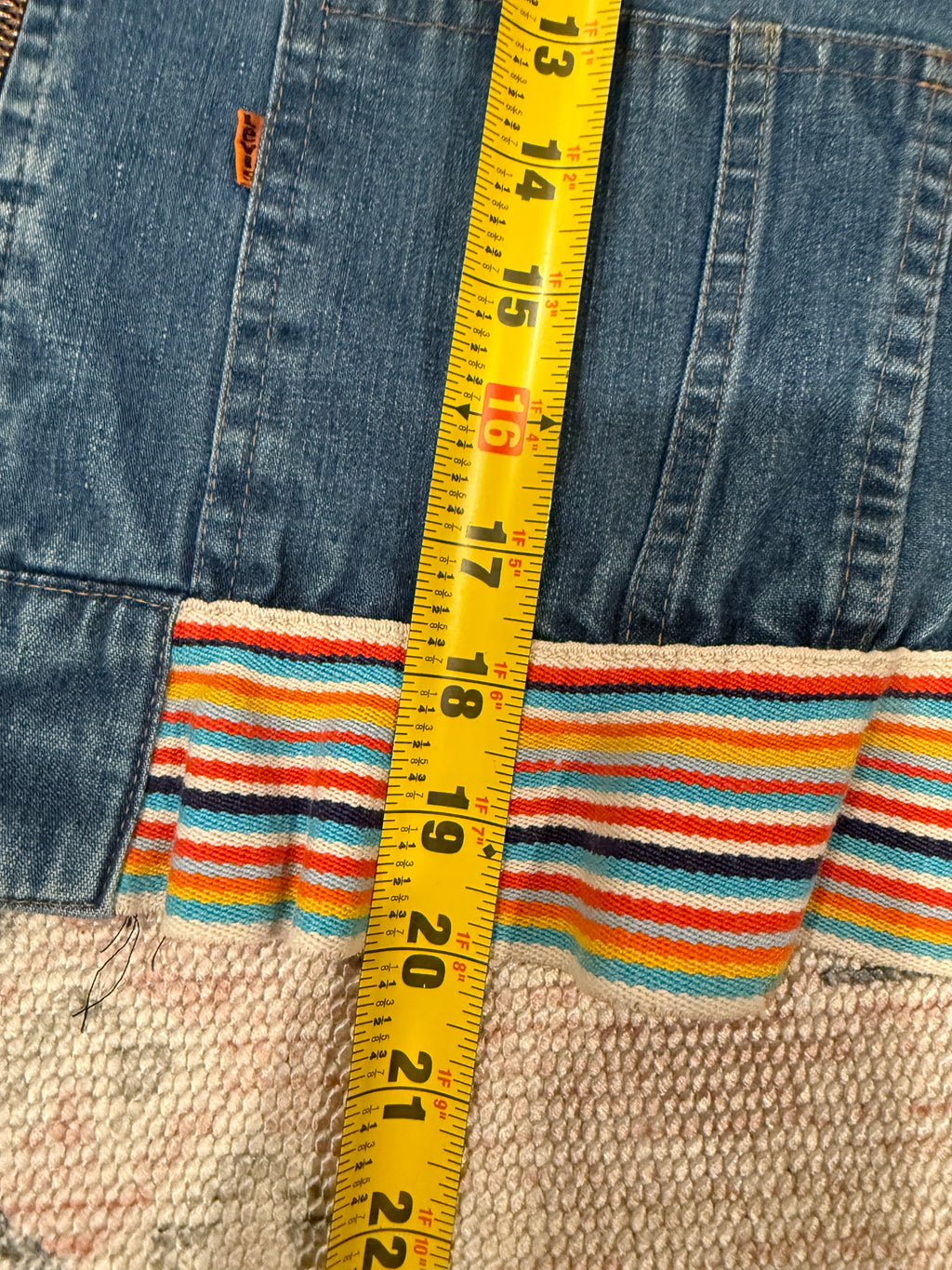 Vintage 70s Levi’s Orange Tab Western Stitched Jean Jacket (WS)(Flaw)