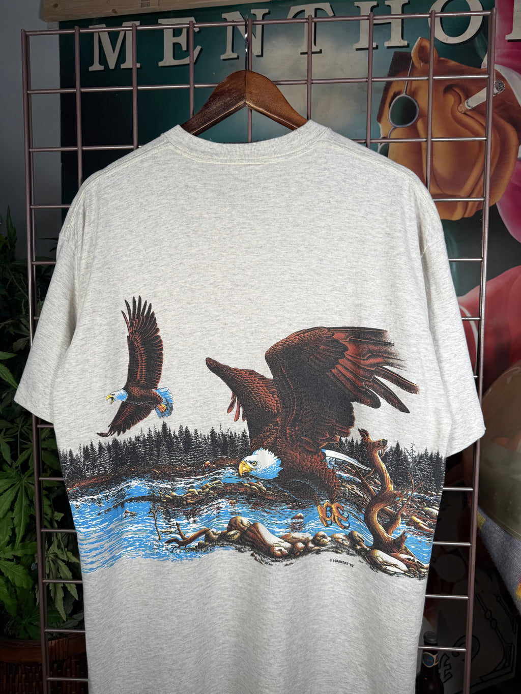 Vintage 1992 Wrap Around Print Eagle T-Shirt (XL)