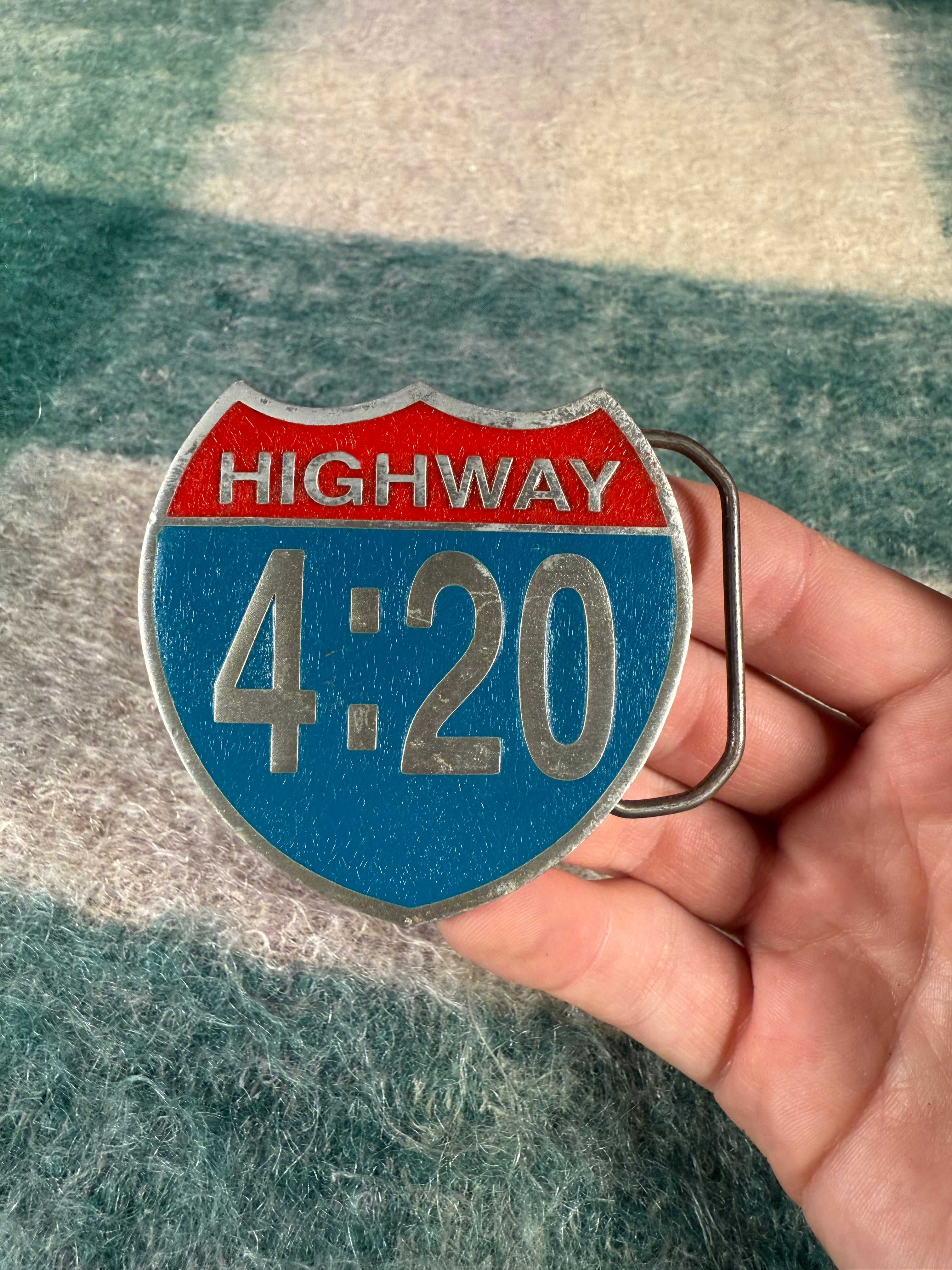 Vintage 2001 Highway 4:20 Belt Buckle