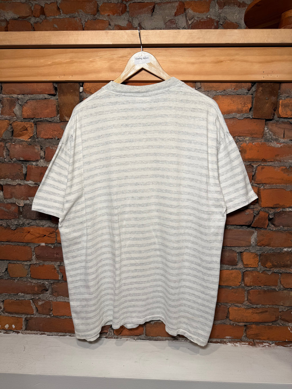 Vintage 90s Penn State Striped T-Shirt (XL)