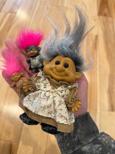 Lot of 3 Vintage Troll Dolls