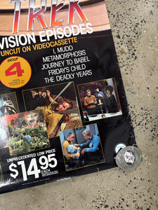 Vintage Star Trek Television Episodes Promotional Poster (23x32)