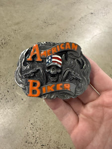 Vintage American Biker Belt Buckle