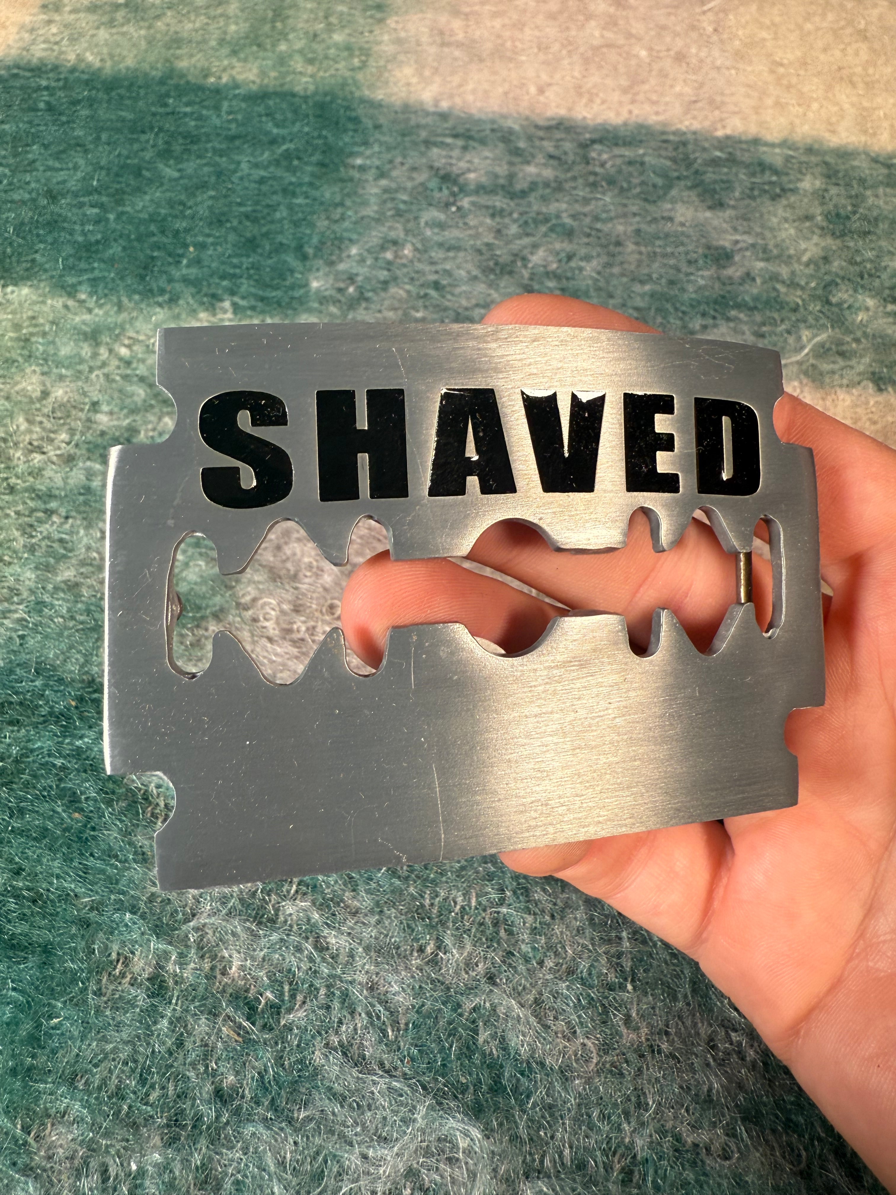 2006 Shaved Razor Oversized Belt Buckle