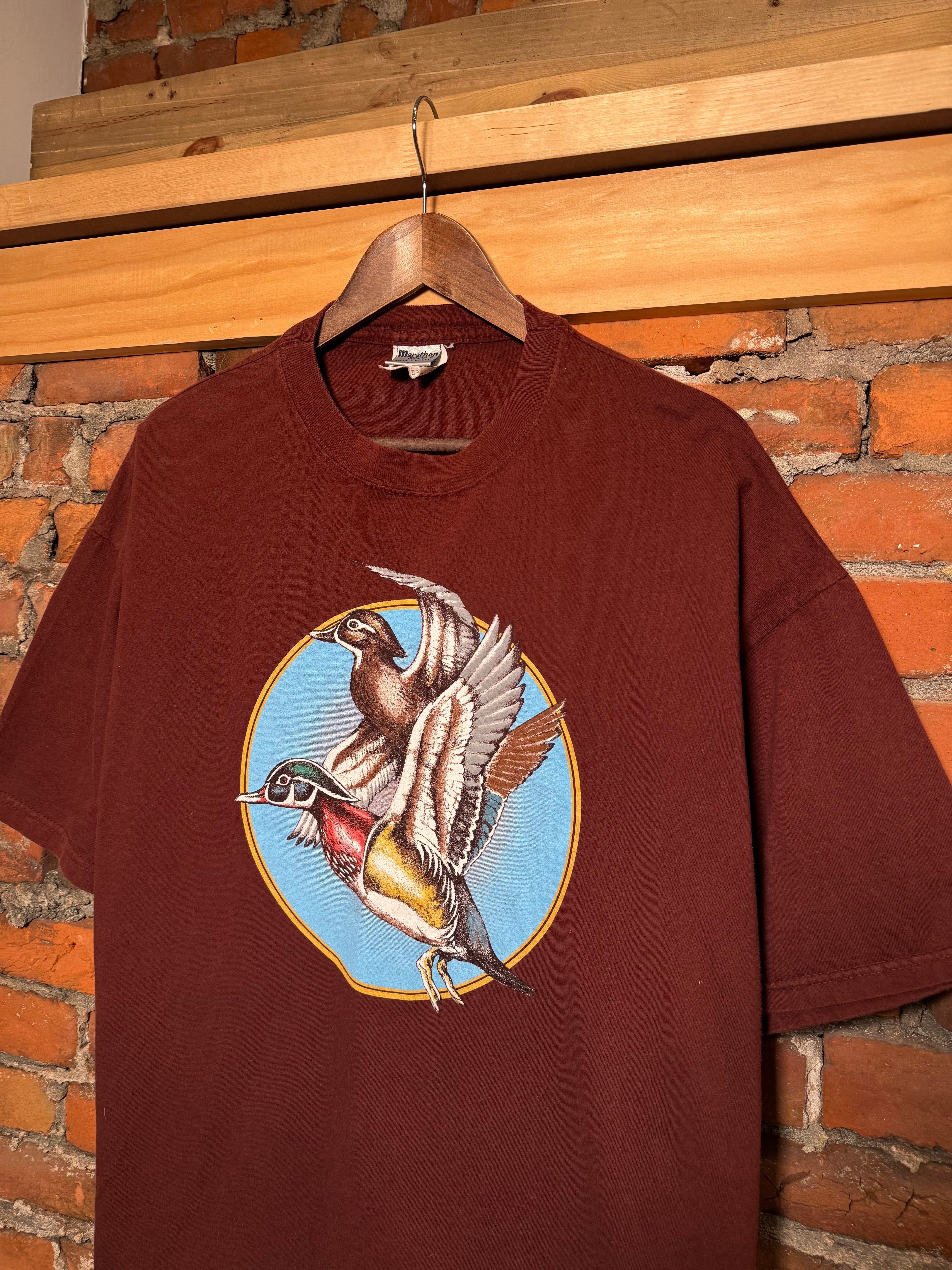 Vintage Maroon Ducks Heavyweight T-Shirt (XL)