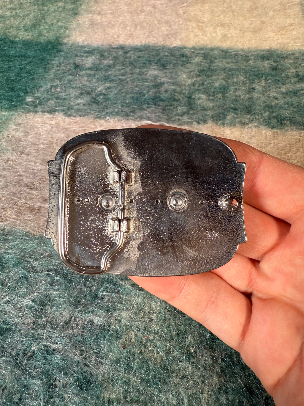 Vintage Silver and Gold Eagle Belt Buckle