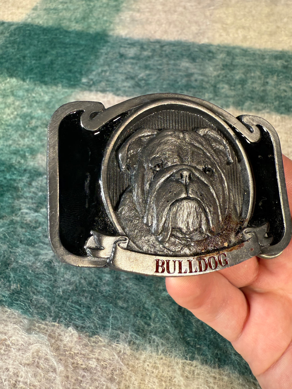 Vintage Bulldog Belt Buckle