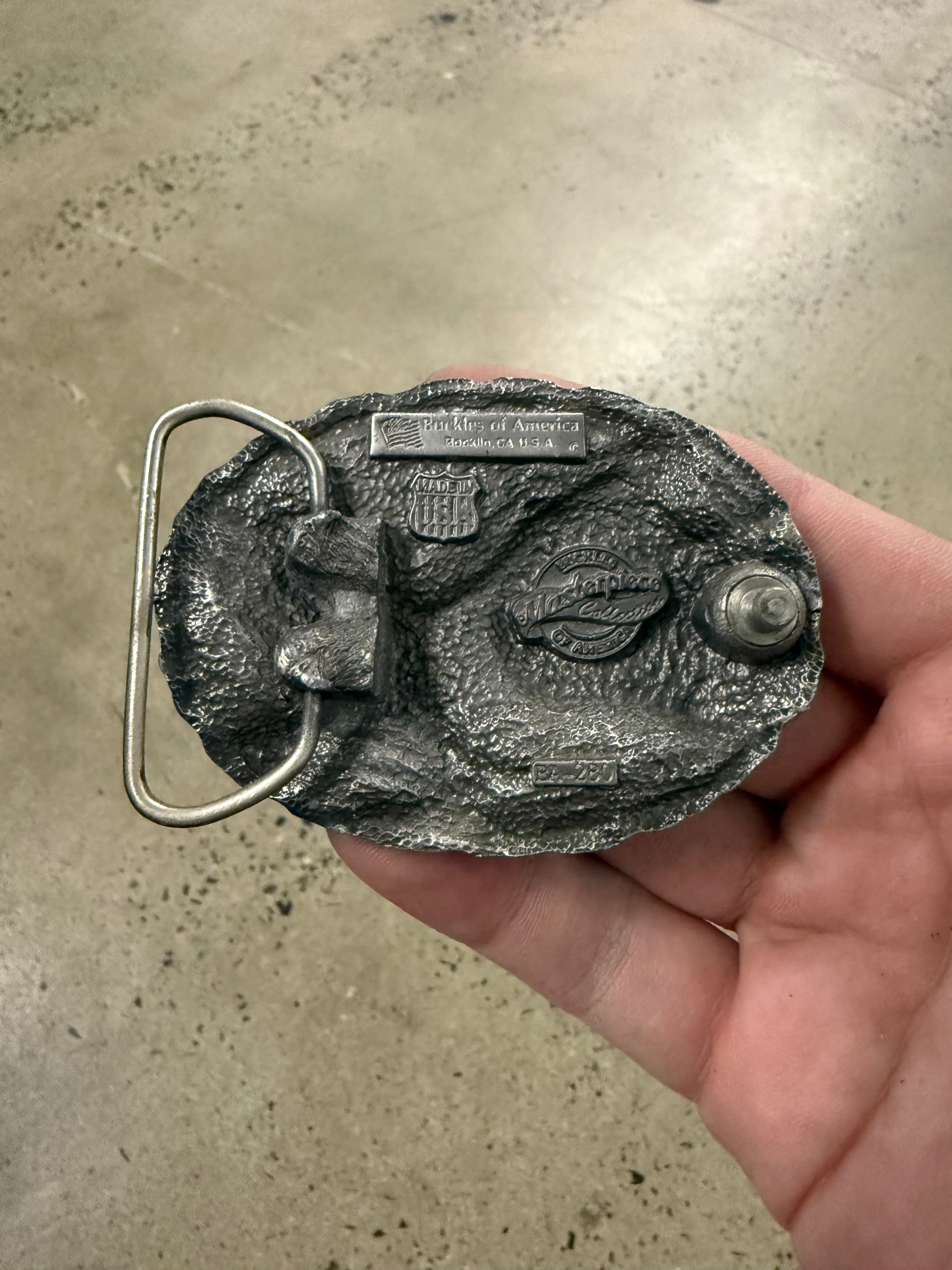 Vintage Ride Free Motorcycles Belt Buckle