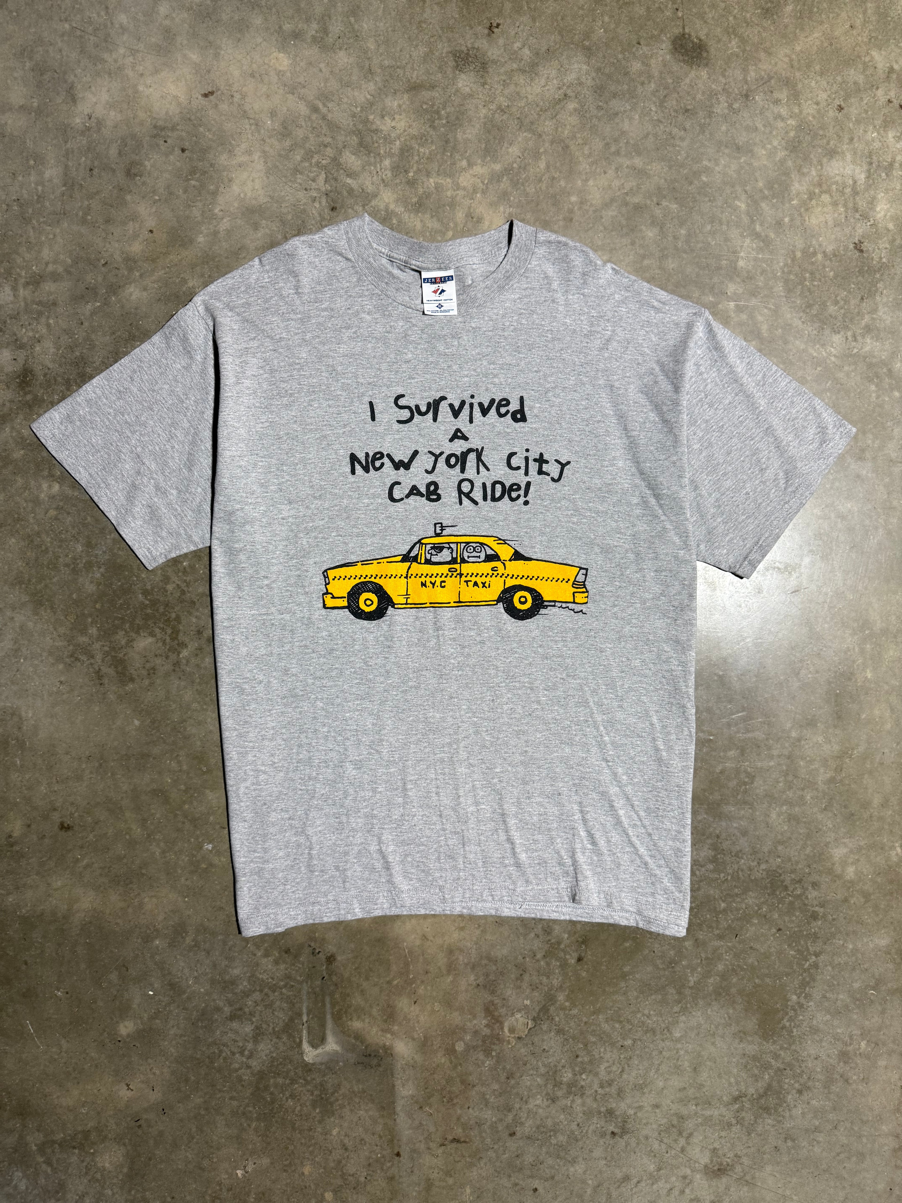 Vintage I Survived A New York City Cab Ride T-Shirt (XL)