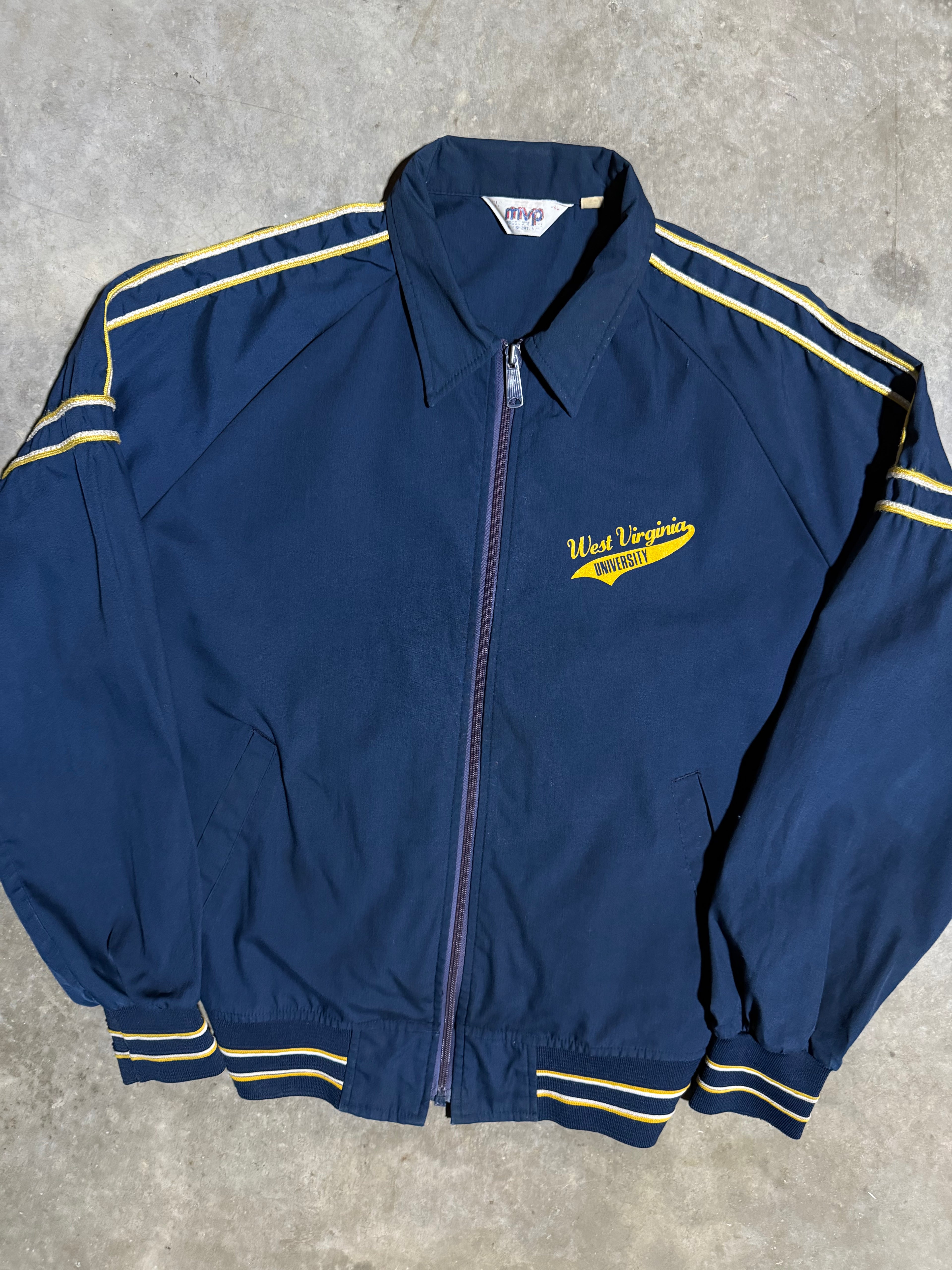 Vintage 80s West Virginia Zip Up Jacket (XL)