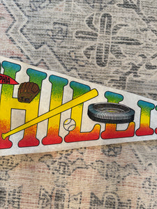 Vintage Philadelphia Phillies Rainbow Pennant