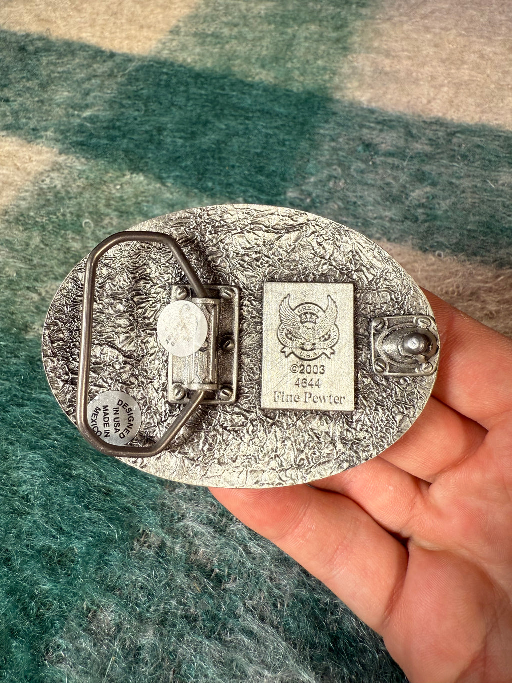 Vintage 2003 Western Pattern Belt Buckle