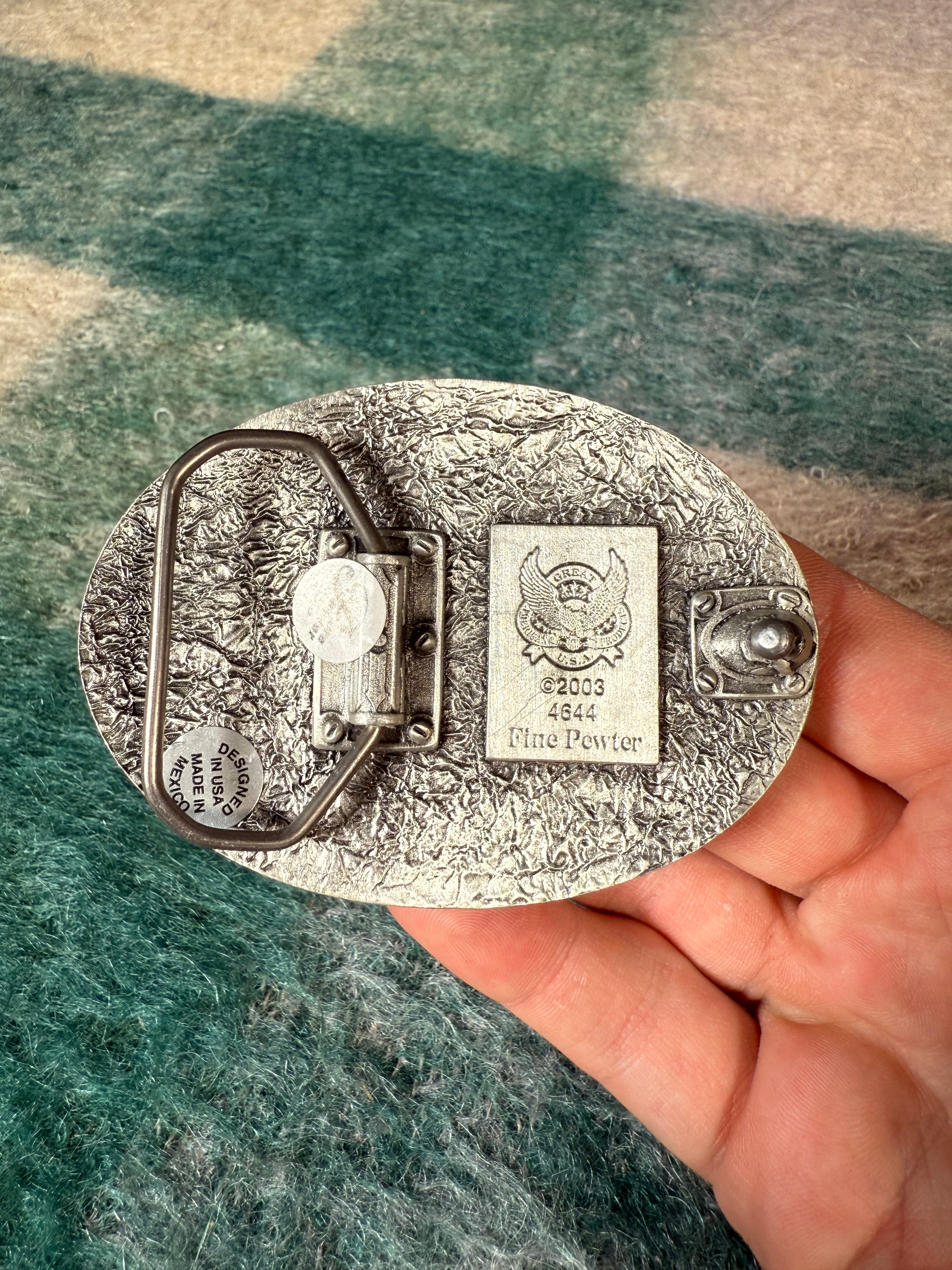 Vintage 2003 Western Pattern Belt Buckle