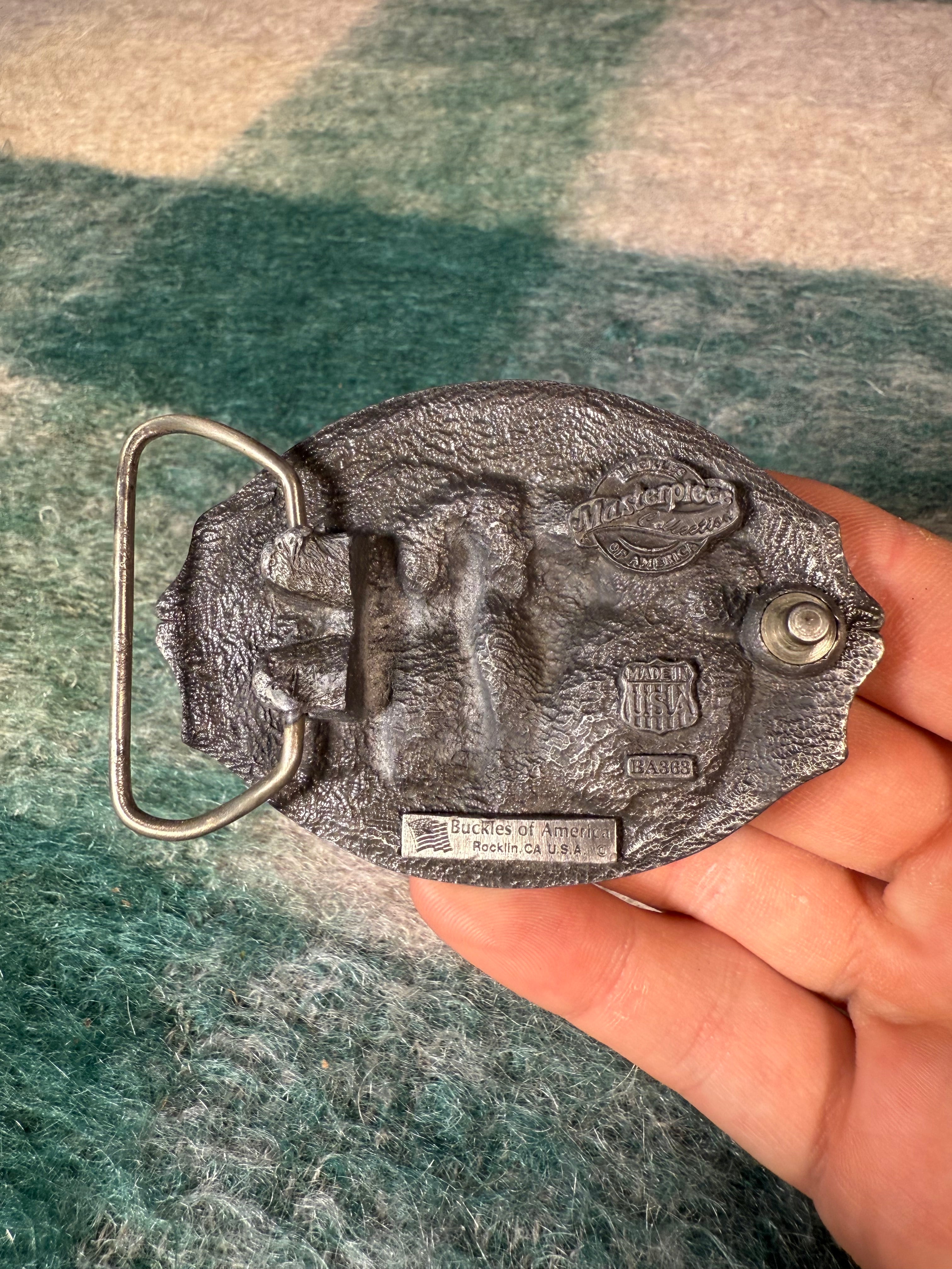 Vintage Line Dancing Belt Buckle