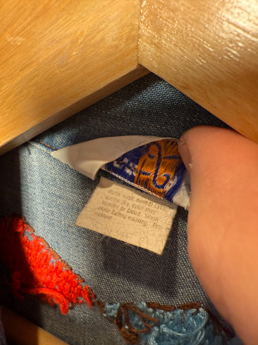 Vintage 70s Levi’s Orange Tab Western Stitched Jean Jacket (WS)(Flaw)