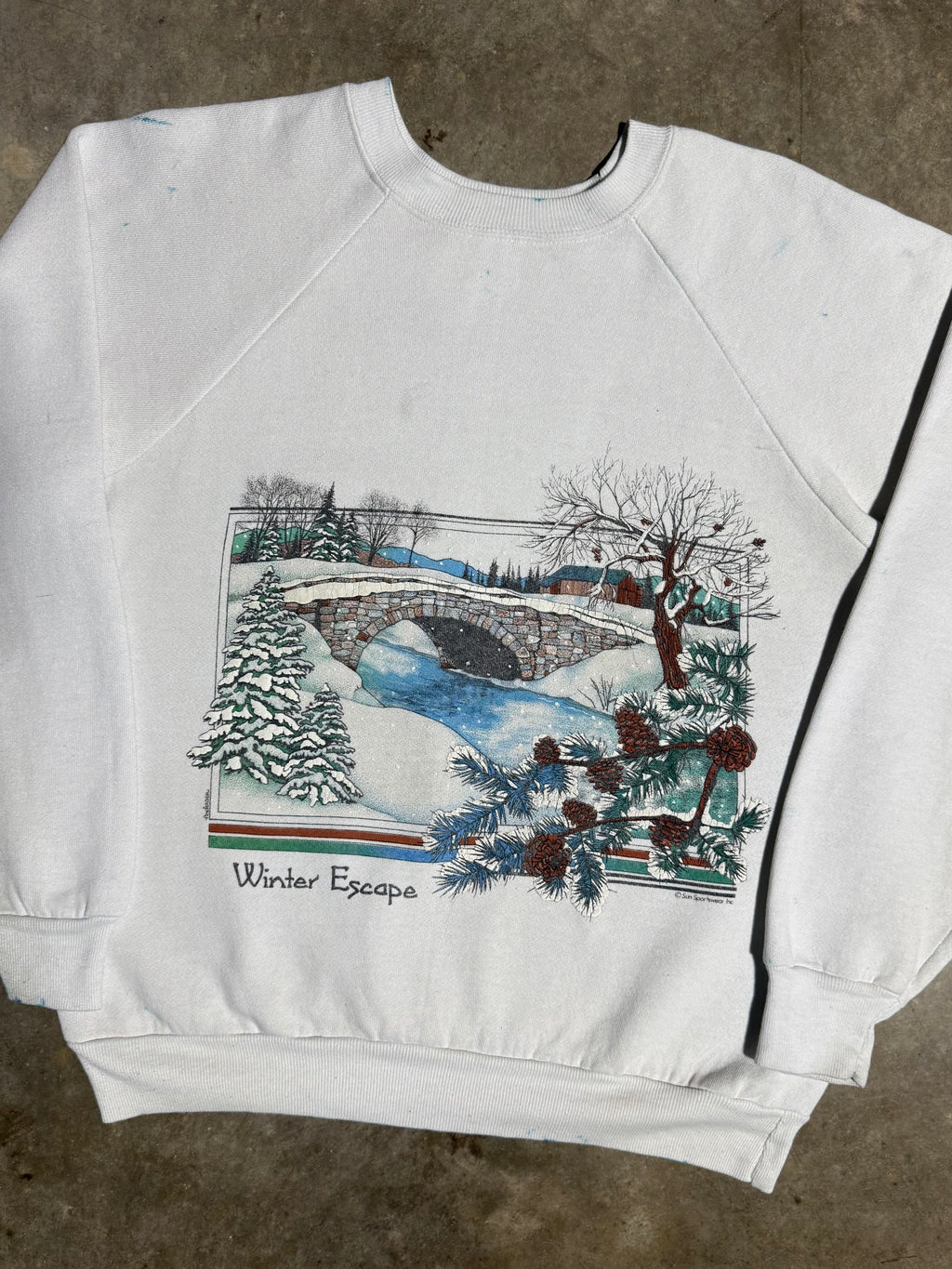 Vintage 80s Winter Escape Crewneck (M)