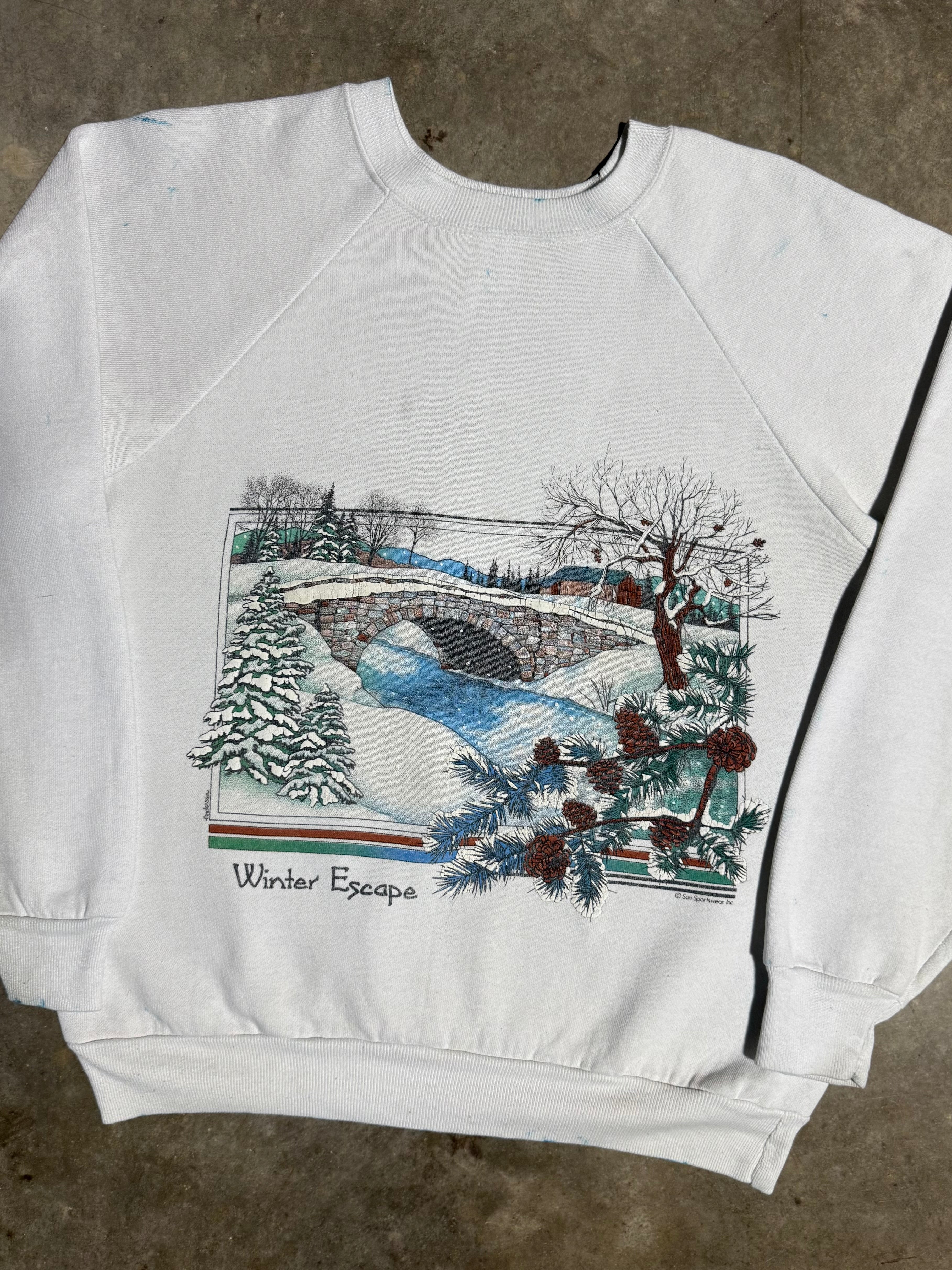 Vintage 80s Winter Escape Crewneck (M)