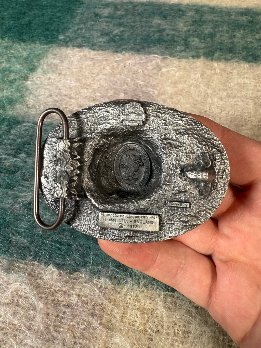 Vintage 3D English Bulldog Belt Buckle