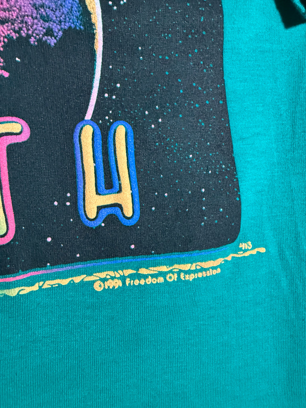 Vintage 1991 The Planet Earth Puffy Print Tee (S)