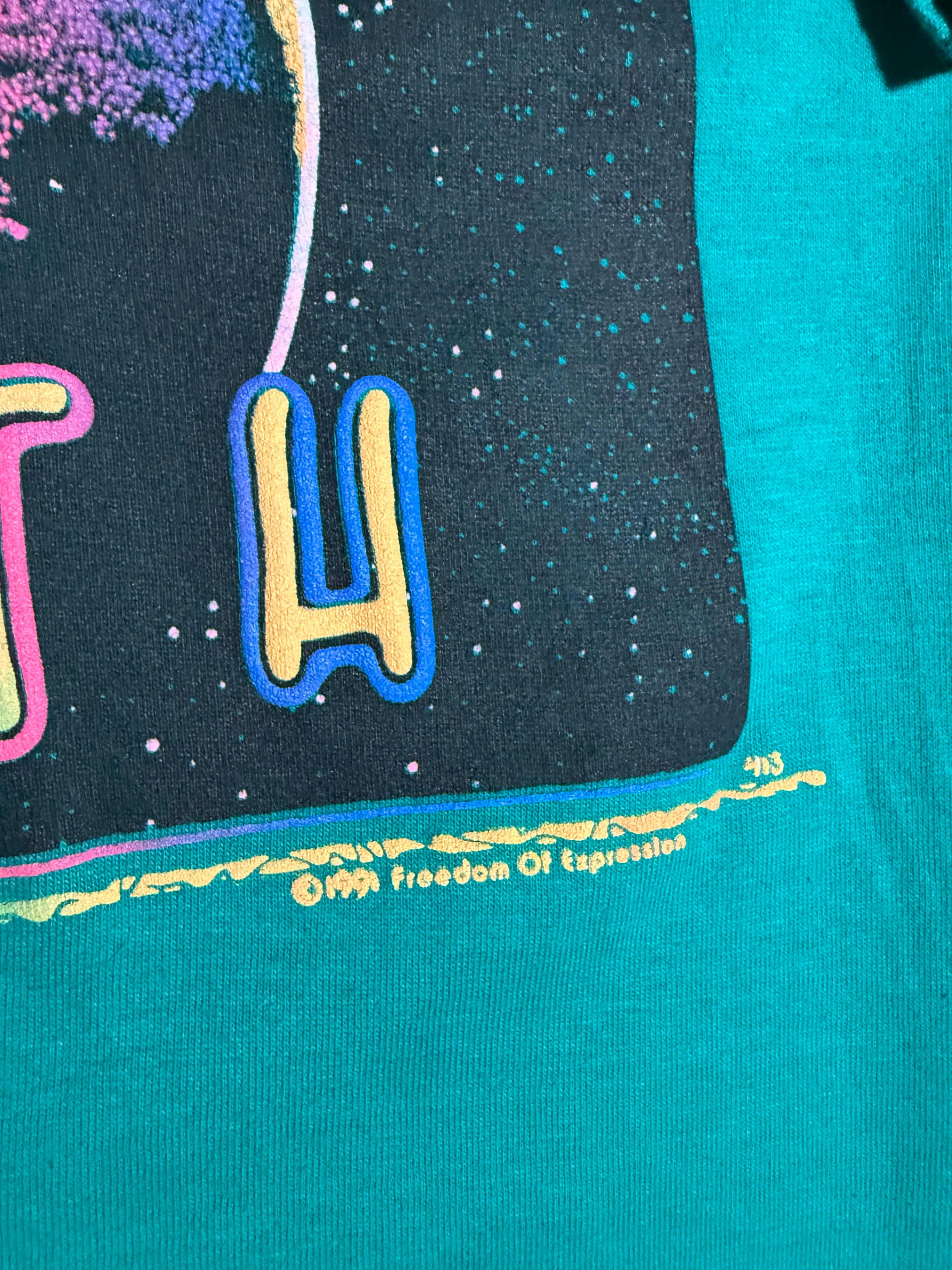 Vintage 1991 The Planet Earth Puffy Print Tee (S)
