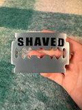 2006 Shaved Razor Oversized Belt Buckle