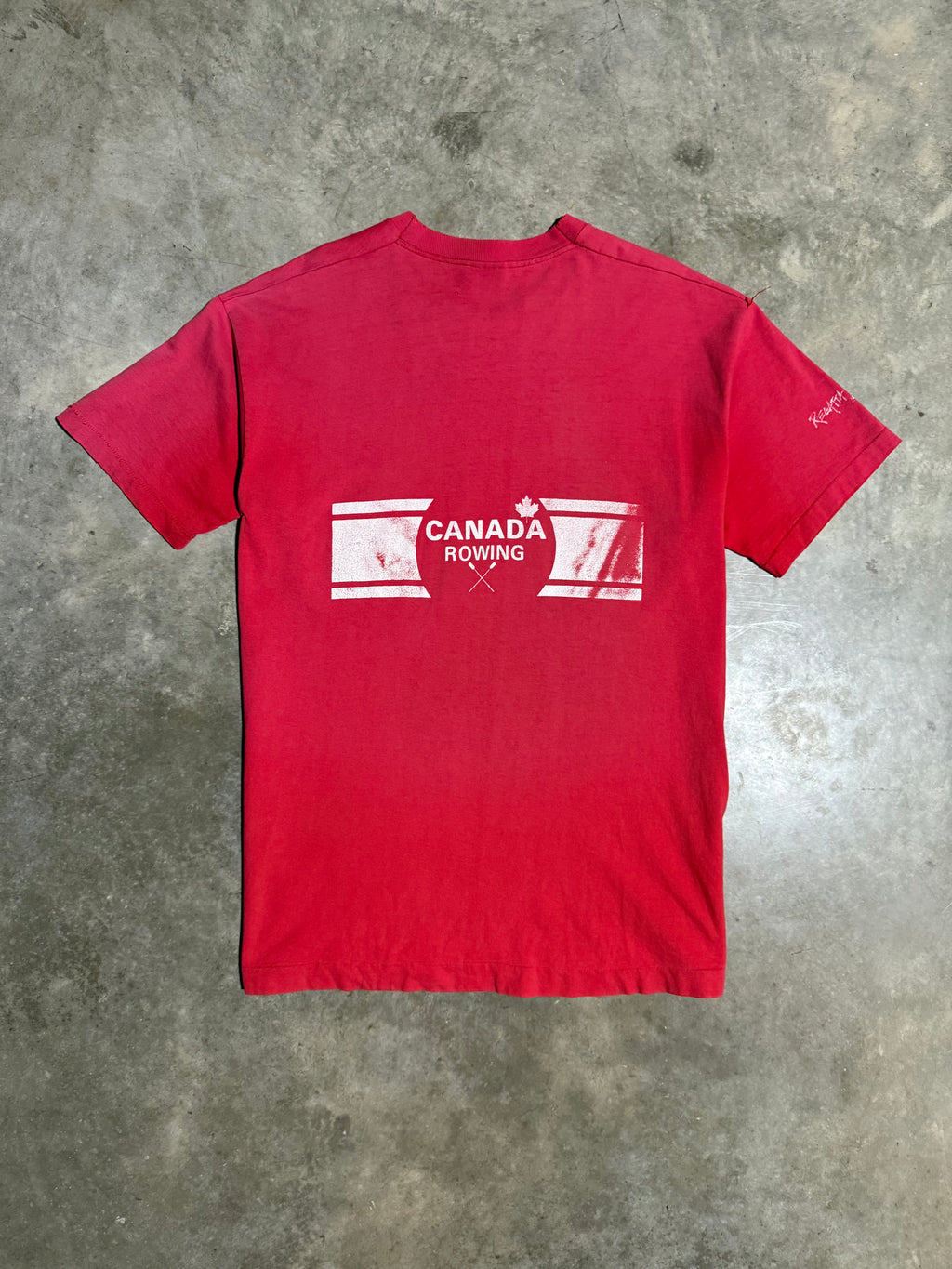 Vintage 90s Canada Rowing Double Sided Tee (XL)