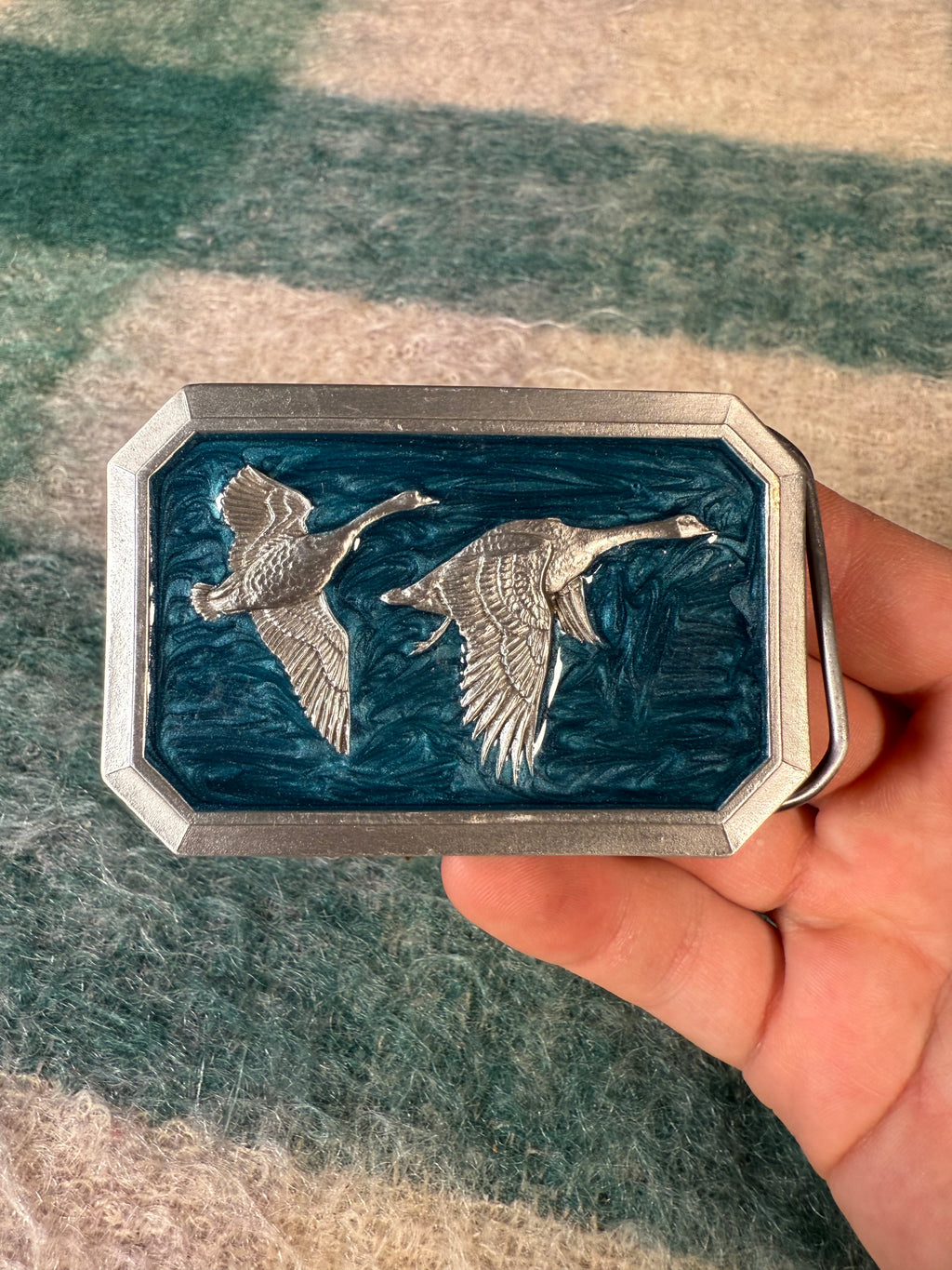 Vintage Flying Geese Belt Buckle